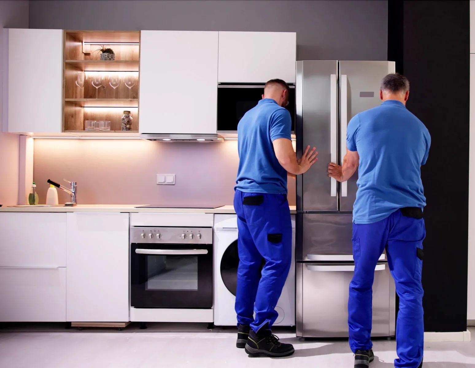 Apex technicians repairing an appliance